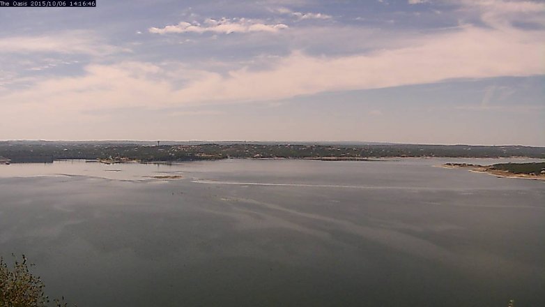 Lake Travis webcam, October 6, 2015 1:20 PM CT