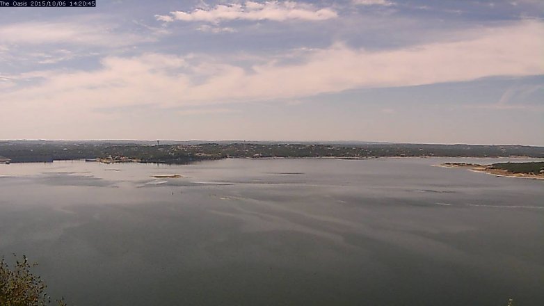 Lake Travis webcam, October 6, 2015 1:25 PM CT