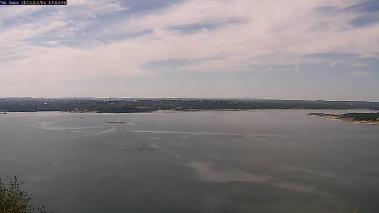 Lake Travis webcam, October 6, 2015 2:00 PM CT