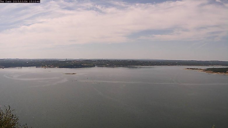 Lake Travis webcam, October 6, 2015 2:15 PM CT