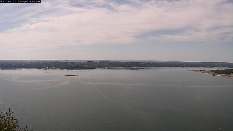 Lake Travis webcam, October 6, 2015 2:20 PM CT
