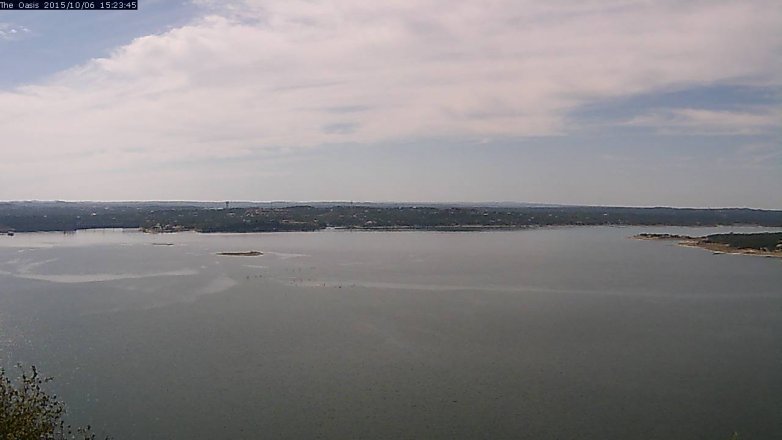 Lake Travis webcam, October 6, 2015 2:30 PM CT