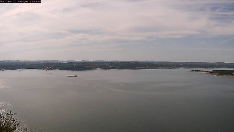 Lake Travis webcam, October 6, 2015 3:00 PM CT