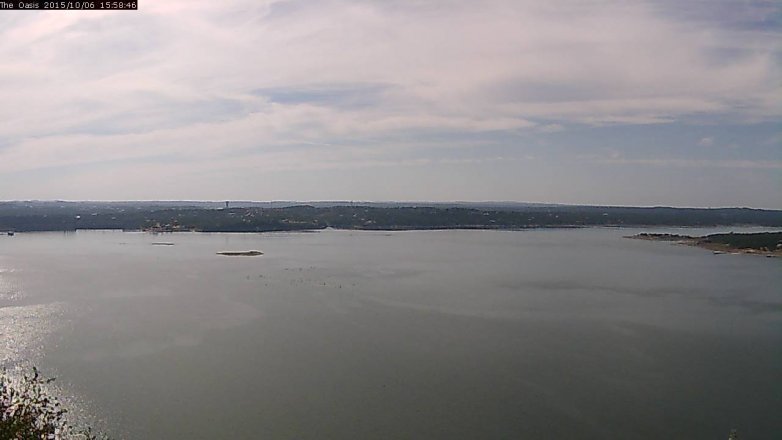 Lake Travis webcam, October 6, 2015 3:05 PM CT