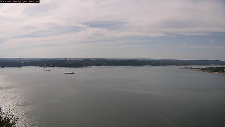 Lake Travis webcam, October 6, 2015 3:10 PM CT