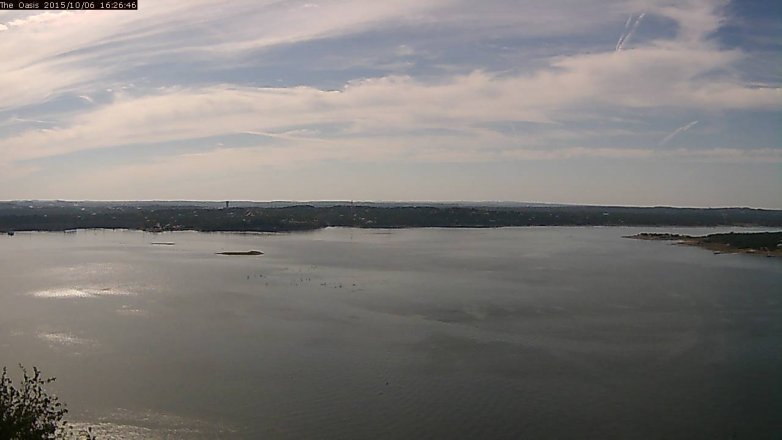 Lake Travis webcam, October 6, 2015 3:30 PM CT