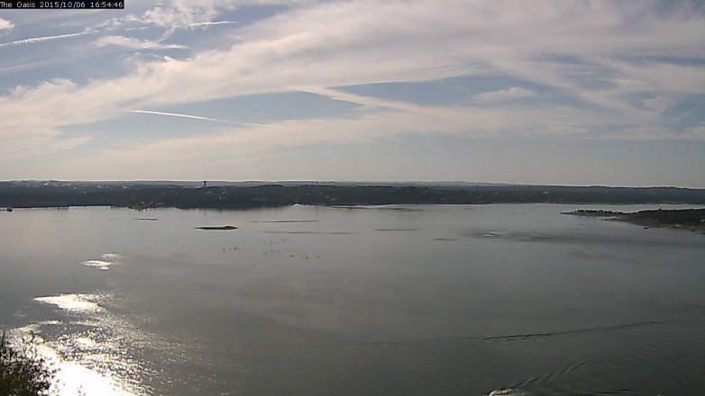 Lake Travis webcam, October 6, 2015 4:00 PM CT