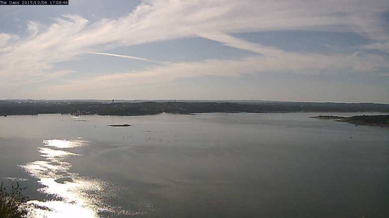 Lake Travis webcam, October 6, 2015 4:15 PM CT