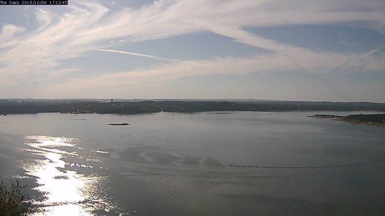 Lake Travis webcam, October 6, 2015 4:20 PM CT