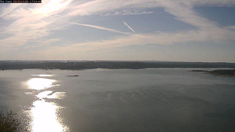 Lake Travis webcam, October 6, 2015 4:30 PM CT