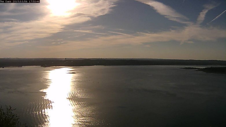 Lake Travis webcam, October 6, 2015 4:55 PM CT