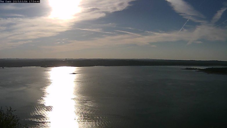 Lake Travis webcam, October 6, 2015 5:00 PM CT