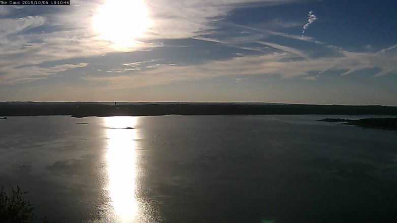 Lake Travis webcam, October 6, 2015 5:15 PM CT