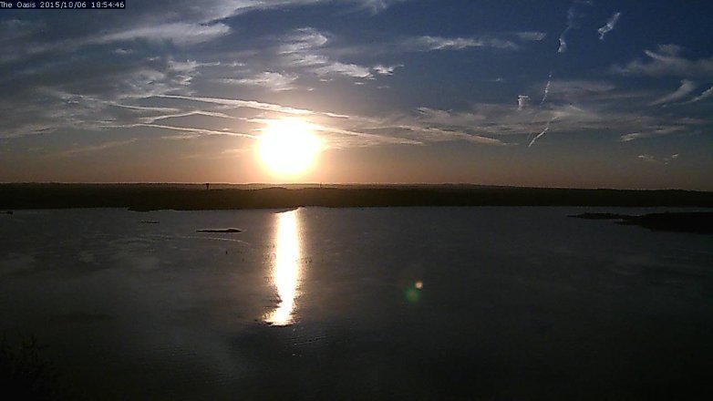 Lake Travis webcam, October 6, 2015 6:00 PM CT