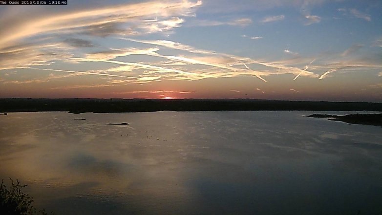Lake Travis webcam, October 6, 2015 6:15 PM CT