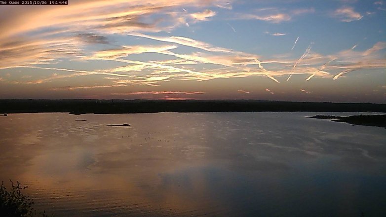 Lake Travis webcam, October 6, 2015 6:20 PM CT