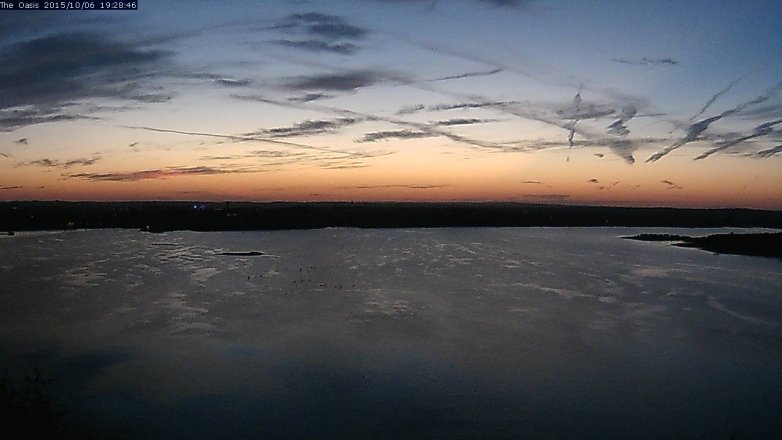 Lake Travis webcam, October 6, 2015 6:35 PM CT