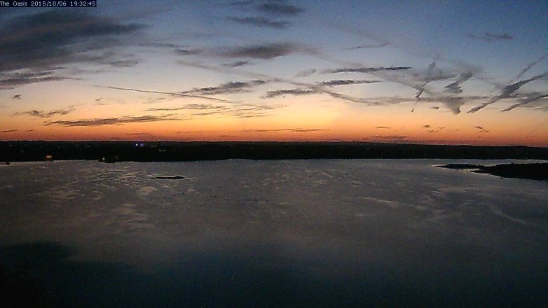 Lake Travis webcam, October 6, 2015 6:40 PM CT
