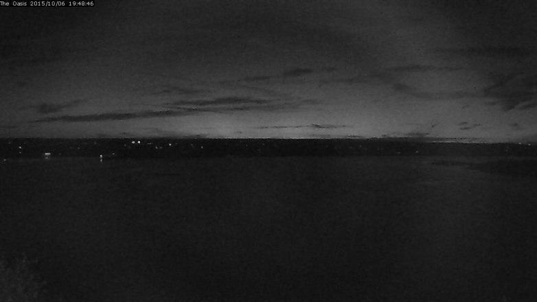 Lake Travis webcam, October 6, 2015 6:55 PM CT