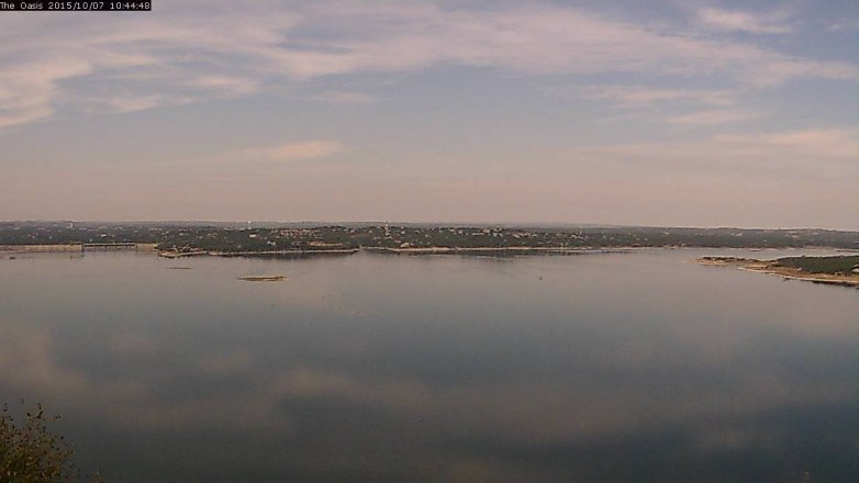 Lake Travis webcam, October 7, 2015 9:50 AM CT