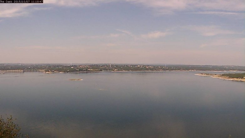 Lake Travis webcam, October 7, 2015 10:25 AM CT