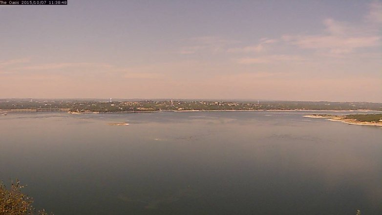 Lake Travis webcam, October 7, 2015 10:45 AM CT