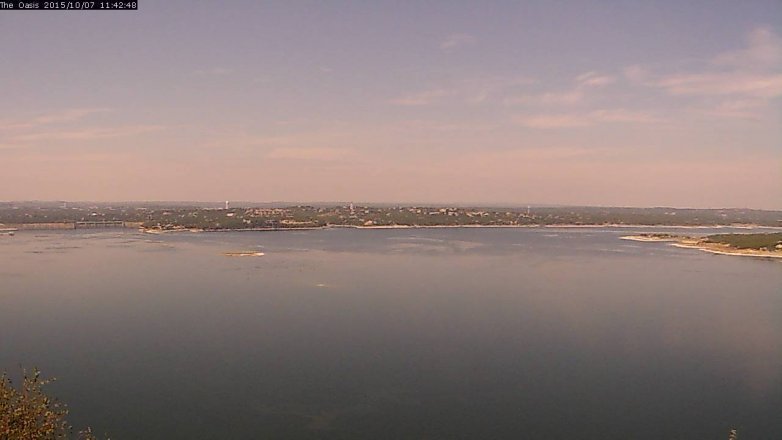Lake Travis webcam, October 7, 2015 10:50 AM CT