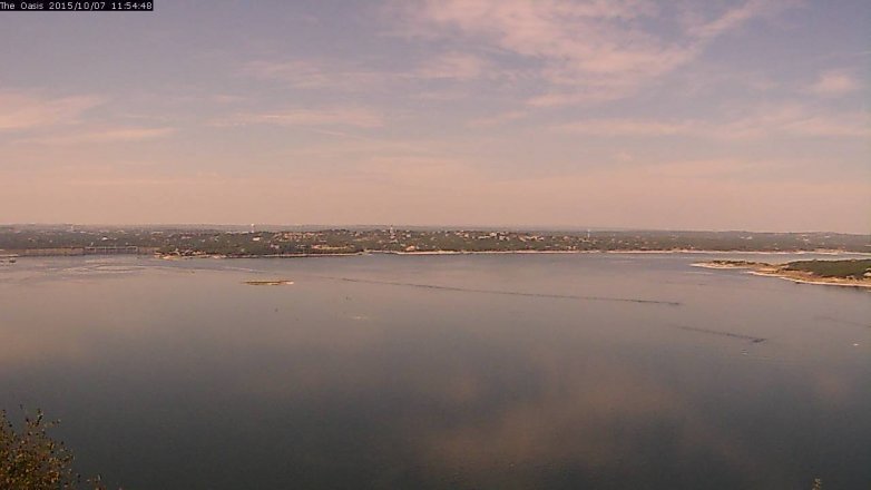 Lake Travis webcam, October 7, 2015 11:00 AM CT