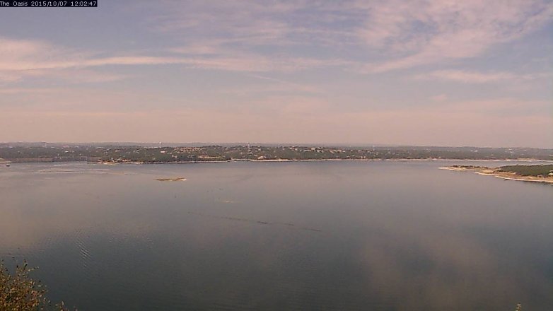 Lake Travis webcam, October 7, 2015 11:10 AM CT