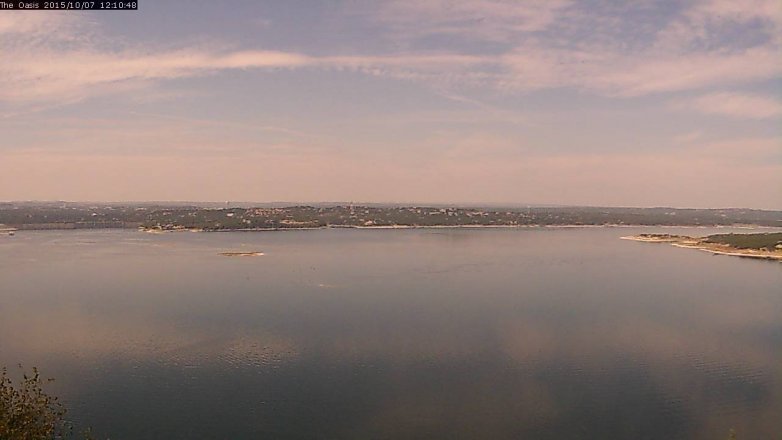 Lake Travis webcam, October 7, 2015 11:15 AM CT
