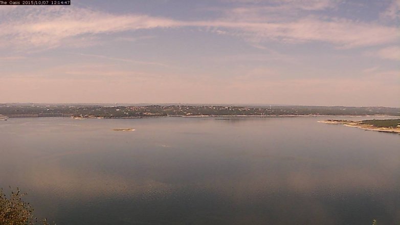 Lake Travis webcam, October 7, 2015 11:20 AM CT