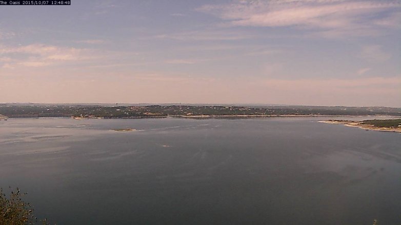 Lake Travis webcam, October 7, 2015 11:55 AM CT