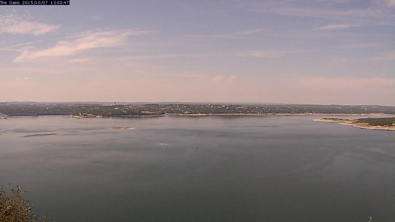 Lake Travis webcam, October 7, 2015 12:10 PM CT