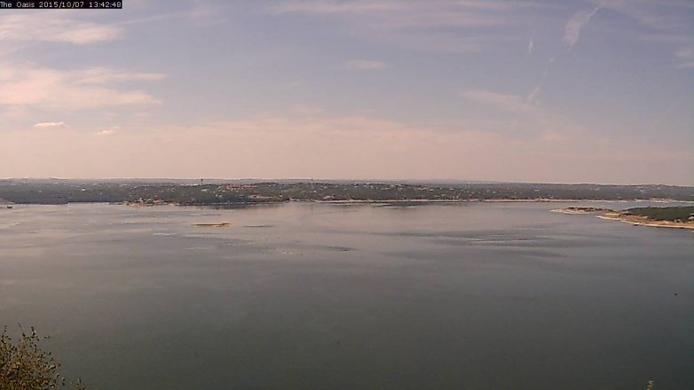 Lake Travis webcam, October 7, 2015 12:50 PM CT