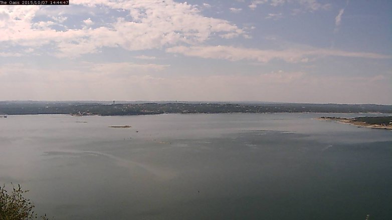 Lake Travis webcam, October 7, 2015 1:50 PM CT