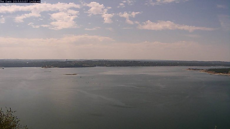 Lake Travis webcam, October 7, 2015 2:00 PM CT