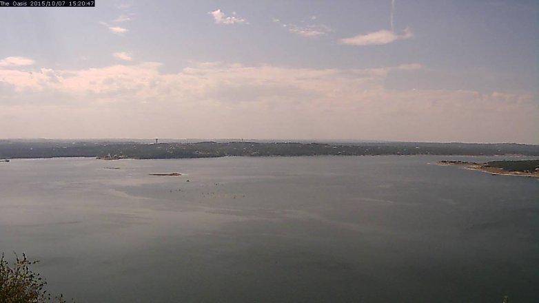 Lake Travis webcam, October 7, 2015 2:25 PM CT