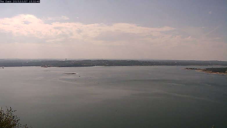 Lake Travis webcam, October 7, 2015 2:40 PM CT