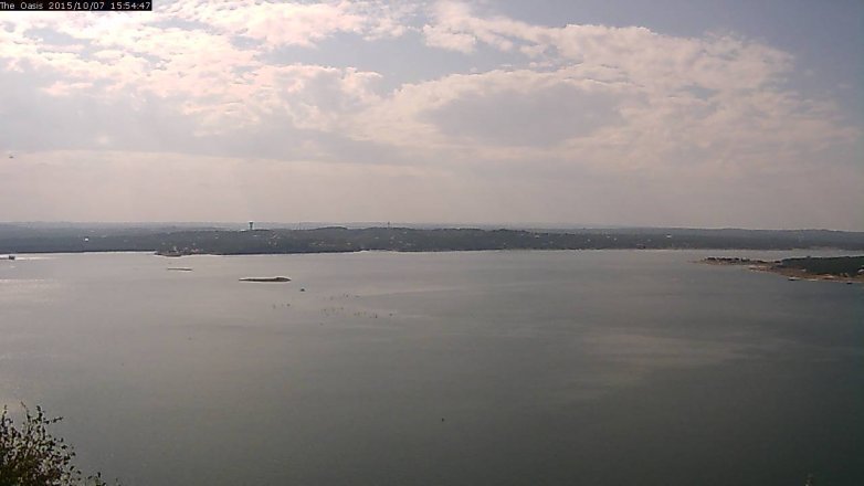 Lake Travis webcam, October 7, 2015 3:00 PM CT