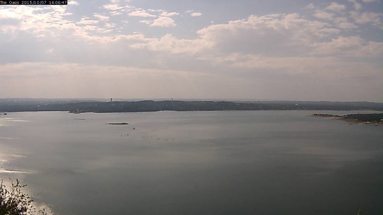 Lake Travis webcam, October 7, 2015 3:15 PM CT