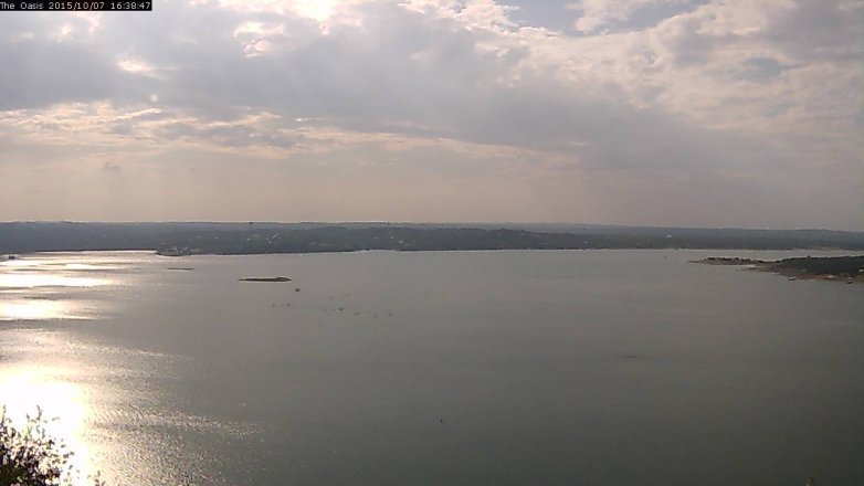 Lake Travis webcam, October 7, 2015 3:45 PM CT