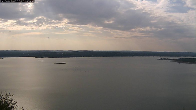 Lake Travis webcam, October 7, 2015 4:00 PM CT