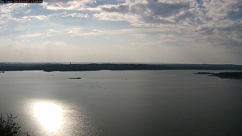 Lake Travis webcam, October 7, 2015 4:30 PM CT