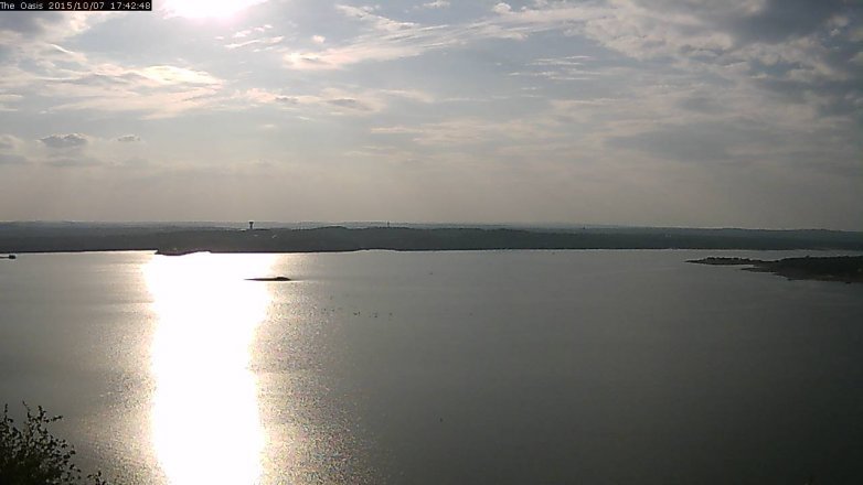Lake Travis webcam, October 7, 2015 4:50 PM CT