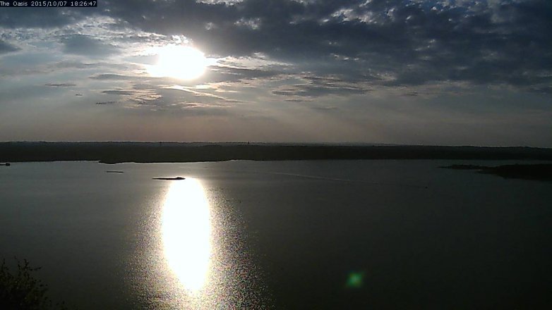 Lake Travis webcam, October 7, 2015 5:35 PM CT