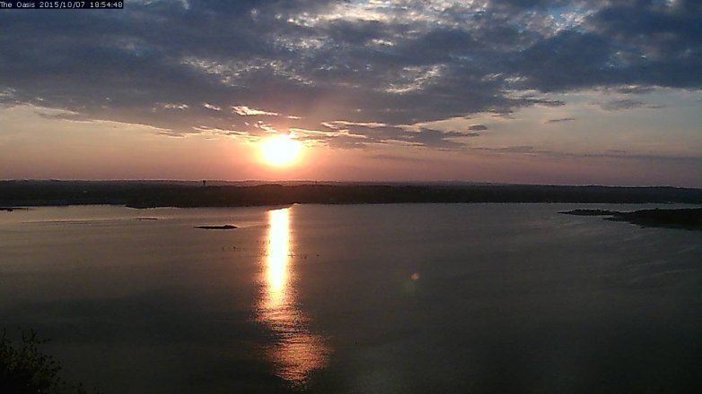 Lake Travis webcam, October 7, 2015 6:00 PM CT