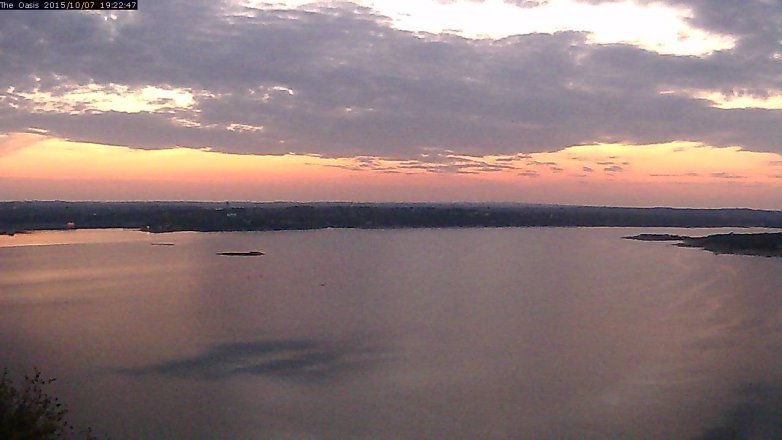 Lake Travis webcam, October 7, 2015 6:30 PM CT