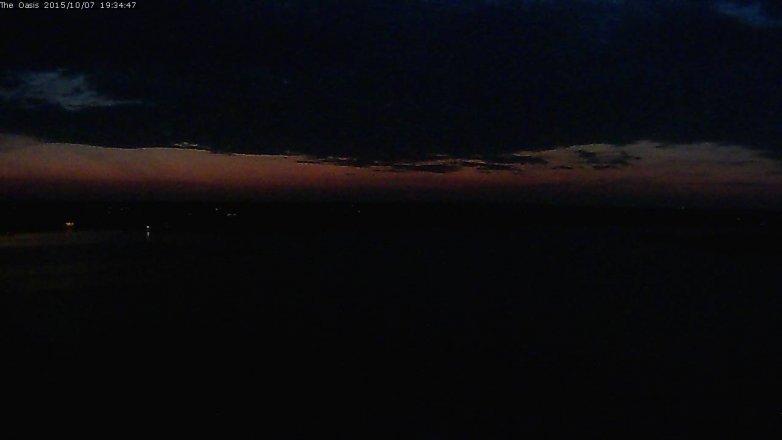 Lake Travis webcam, October 7, 2015 6:40 PM CT