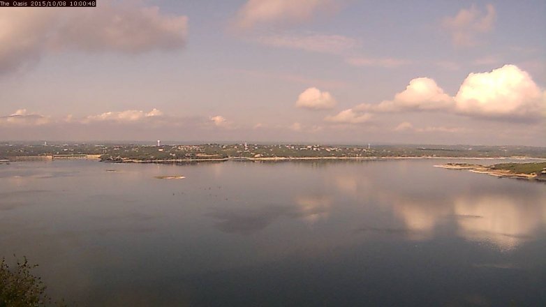 Lake Travis webcam, October 8, 2015 9:05 AM CT