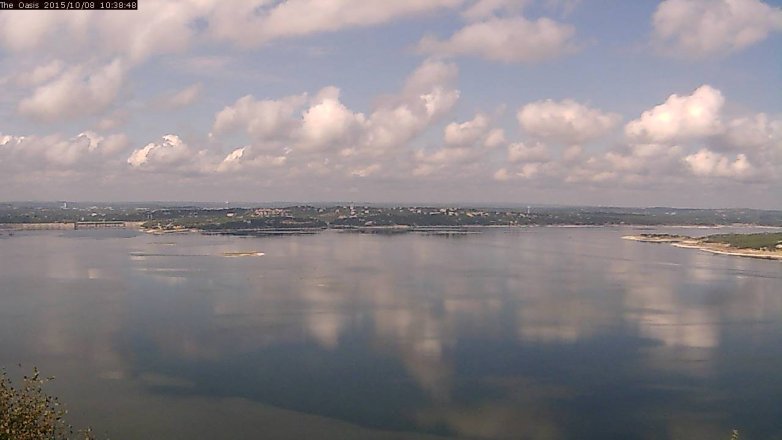Lake Travis webcam, October 8, 2015 9:45 AM CT